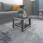 Kenzlife Orta Salon Sehpası Cakarta Gri 39*39*39 Yemek Sofra Bilgisayar ( M)