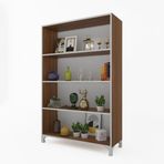 Kenzlife Pakize Ceviz 128x70x30 cm Mutfak Dolabı