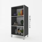 Kenzlife Pakize Gri 108x50x30 cm Mutfak Dolabı