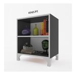 Kenzlife Pakize Gri 68x30x30 cm Mutfak Dolabı