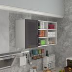 Kenzlife Pancar 60 Gri Mod 2 60x120x32 Mebran Kapak Suntalam Gövde Hazır Mutfak Dolabı