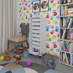 Kenzlife Sepetli Mutfak Dolabi Ruberu Byz 122X45x30 Banyo Oyuncak Camasir Beyaz 9 Lu Sepet