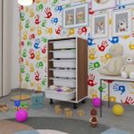 Kenzlife Sepetli Mutfak Dolabi Ruberu Cvz 086X45x30 Banyo Oyuncak Camasir Beyaz 6 Li Sepet