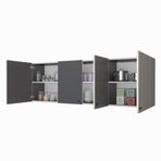 Kenzlife Silvanus Gri 60x180x32 cm Mutfak ve Banyo Dolabı