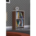 Kenzlife Süper Ga 60x40x19 cm 2 Katlı Tek Bölme Ceviz Kitaplık