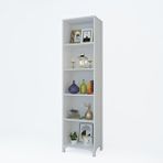 Kenzlife Tuğçe 188x040x020 cm Beyaz Ayaklı Kitaplık