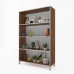 Kenzlife Tuğçe Ceviz 168x90x20 cm Kitaplık