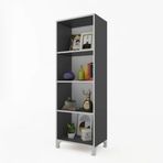 Kenzlife Tuğçe Gri 128x60x20 cm Kitaplık