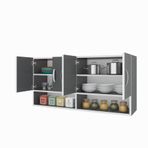Kenzlife Vesper Gri 60x120x32 cm Mutfak Dolabı