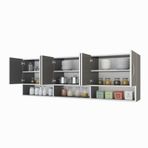 Kenzlife Vice Gri 60x180x32 cm Mutfak Dolabı