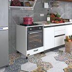 Kenzlife Vizon Byz Fırın Full Mdf Ocak Dolabı Kapaklı Ayarlı Ayaklı Standart Ankastre Modülü Kabini