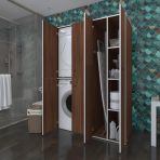 Kenzlife Yaromira Çamaşır-Kurutma Makinesi Banyo Dolabı