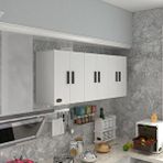 Kenzlife Zanobi Beyaz 60x180x32 CM Kapaklı Raflı Mutfak Dolabı