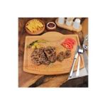 Kenzwood ahşap sunum tahtası kyn esi steak hause pide köfte et hamburger sunum