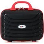 Keo-Plus Siyah-Kırmızı Pp Silikon Makyaj Çantası - Siyah - Kırmızı