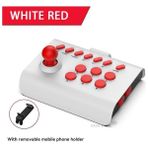 Kepang Beyaz Kırmızı-Taşınabilir Joystick 3 Bağlantı Modu Arcade Stick Denetleyici Hassas Hassas Destek Switch/ps4/ps3 Için Turbo Seri Gönderim (Yurt Dışından)
