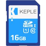 Keple 16GB SD Bellek Kartı | Canon EOS 70D, 6D, 100D, 600D, 1100D, 1200D, 60D, 550D, EOS 700D DSLR Dijital Kamera ile Uyumlu SD Kart | 16GB UHS-1 U1 Sınıf 10 SDHC