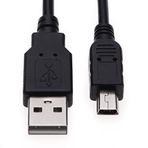 Keple 1,8 m mini USB kablosu, Tomtom Start 25 m/Tomtom ONE 30 Serisi/IQR Edition/New Edition (v2, v3) / XL/New Edition / 3rd Edition/Classic/IQ Routes araç GPS navigasyon uydu sistemi için