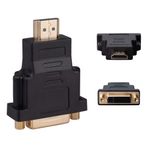 Keple DVI Kadın HDMI Erkek (DVI-D Dual Link 24 + 5) DVI Kadın HDMI Erkek Adaptörü Altın Kaplama Konnektörleri1080P Full HD Dönüştürücü