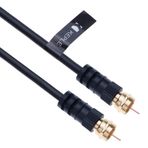 Keple Koaksiyel anten kablosu, erkek F-F Pin konnektörlü, TV uydu için Sat Freesat Sky BT HDTV, DVB, DVD radyo/koaksiyel Ariel Freeview Lead Televizyon anten kablosu, geniş bant, 6..5 m, siyah