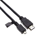 Keple Mikro HDMI - HDMI Kablosu Panasonic Lumix DMC- HC GH4 FZ1000 FZ300 FZ330 GF7 GF7K GH4A GH4H TZ61 TZ70 TZ71 TZ80 TZ81 TZ100 TZ101 TZ37 TZ40, Canon PowerShot G7 X, G9 ile Uyumlu X, IXUS 28. 5 HS 2 m