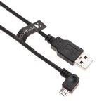 Keple Mikro USB Kablosu Dik Açılı Şarj Cihazı Data Sync Şarj Kablosu TomTom GO 40/50 / 500/5000 / 510/5100 / 60/600 Sat Nav GPS Navigasyon Sistemi ile Uyumlu | Kordon 1m / 3,2ft