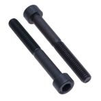 Keple Silindir Hex Baş Cap Vidalar M12 (2) Çelik Sınıf 10.9 Altıgen Soket Allen Anahtar Vida Cıvataları İplik Bağlantı Elemanları Silindirik Ağır Sertifikalı Standart DIN912 Siyah (12mm x 80mm)