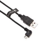 Keple Tomtom sağ açılı mikro USB kablosu, araç kablosu, şarj kablosu, Go 40, 42, 50, 60, 400, 500, 510, 520, 530, 5000, 5100/60, 600, 610, 620 Sat Nav GPS navigasyon sistemi için | Tom Tom 90 derece (3 ft)