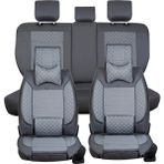 Kepmorpho Dacia Sandero Stepway Lüx Deri Oto Koltuk Kılıfı Ön Arka Takım (Elit) Füme