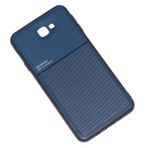 Kepuch Mowen Kılıf Kapak Tampon Dahili Metal Plaka Samsung Galaxy J7 Prime için - Mavi
