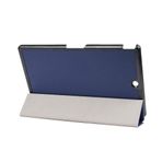 Kepuch Sony Xperia Z3 Tablet Compact için Custer Kılıf, Sony Xperia Z3 Tablet Compact için Ultra İnce PU Deri Sert Kabuk Kapak - Mavi