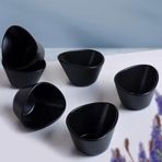 Keramika 12 cm Mat Siyah Miska Çerezlik