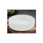 Keramika 21 cm Stackable Yemek/salata Tabağı Beyaz