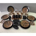 Keramika 41 Parça Leopar Kahvaltı Seti