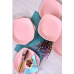 Keramika 6 Adet 27 cm Açık Pembe Köşem Servis Tabağı ST001006F551A0000000ASD400