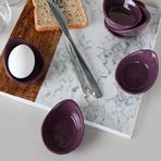 Keramika 8 cm 6 Adet Fluffy Mor Yumurtalık