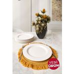 Keramika Beyaz İyonya Servis Tabağı 26 Cm 6 Adet 006
