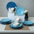 Keramika Blue Mix 18 Parça 6 Kişilik Yemek Takımı