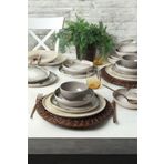 Keramika Brown Wave 24 Parça 6 Kişilik Yemek Takımı