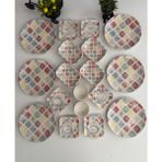 Keramika Cloros 24 Parça Kahvaltı Takımı 6 Kişilik Desenli Çok Renkli Stoneware Set
