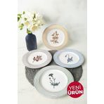 Keramika Floral Essence Pasta Tabağı 22 Cm 4 Adet 22890-93-94