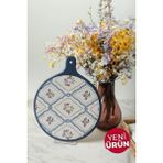 Keramika Floral Waves Peynir Sunum Tabağı 26 cm 22668 - Renkli