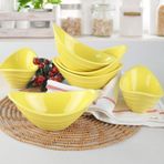 Keramika Gondol Sarı 16 cm 6'lı Çerezlik