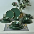 Keramika Green Gold Fileli Nordic 24 Parça 6 Kişilik Yemek Takımı