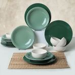 Keramika Green Mix 18 Parça 6 Kişilik 031-303-308 Yemek Takımı