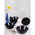 Keramika Hitit 6'lı 14 cm Mat Siyah Kase