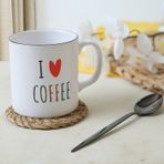 Keramika I Love Coffee Silindir Kupa 10 Cm