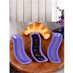 Keramika İvory 3 Adet 18 CM Mor Zeytinlik