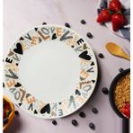 Keramika Izostatik Ege Pasta Tabağı 022 Mat Bayaz 20 cm 6 Adet
