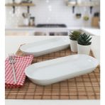 Keramika Kayık Noyan Beyaz 26 cm Tabak